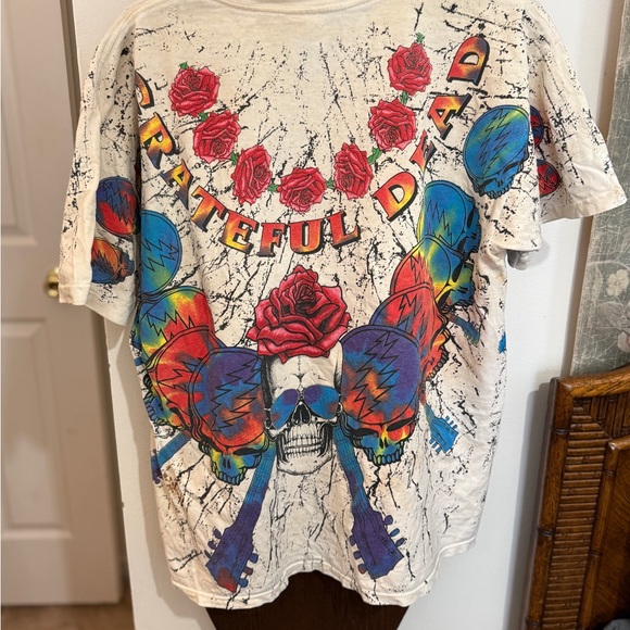 1992 Wild Oats Grateful Dead Vintage Tee / “Steal Your Face" All Over Print - Picture 8 of 13